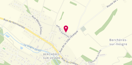 Plan de Entreprise Daouze Stephane, 8 Rue des Garennes, 28260 Berchères-sur-Vesgre