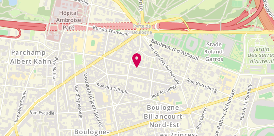 Plan de G.A.G.E Services, 26 Rue de la Rochefoucauld, 92100 Boulogne-Billancourt