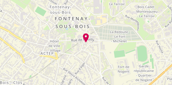 Plan de Crossard, 34 Rue de Neuilly, 94120 Fontenay-sous-Bois