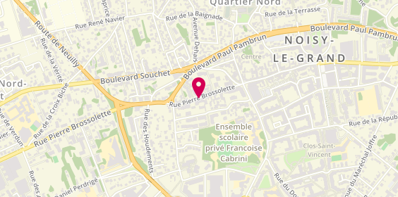 Plan de Nef Plomberie, 100 Rue Pierre Brossolette, 93160 Noisy-le-Grand