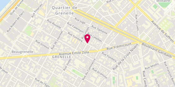 Plan de Adrien Desangle Plomberie Chauffage, 41 Rue Fondary, 75015 Paris