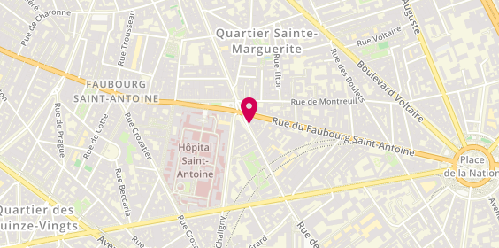 Plan de Serge Azur ETS, 1 Bis 1 1 Rue Reuilly, 75012 Paris