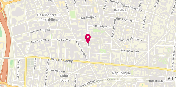 Plan de App, 92 Rue Marceau, 93100 Montreuil