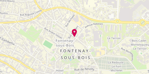 Plan de Accès Services, 1 Bis Boulevard Verdun, 94120 Fontenay-sous-Bois