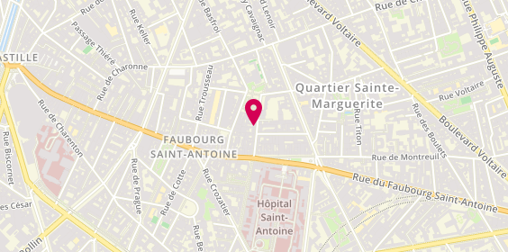 Plan de Artisan Bâti Service, 13 Rue Saint-Bernard, 75011 Paris