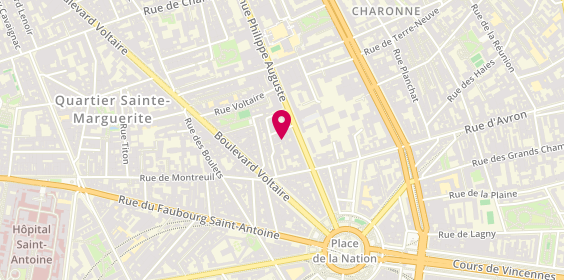 Plan de La Capetienne, 33 Avenue Philippe Auguste, 75011 Paris