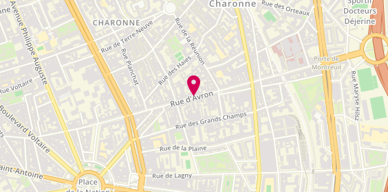 Plan de Ets Y.Gafsou, 53 Rue d'Avron, 75020 Paris