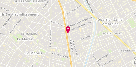 Plan de Esb Environnement, 98 Boulevard Beaumarchais, 75011 Paris