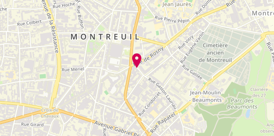 Plan de Entreprise Eric Marie, 10 Gaston Lauriau, 93100 Montreuil