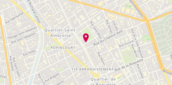 Plan de Artisans Bernard et Sylvestre Paris, 7 Rue Rochebrune, 75011 Paris