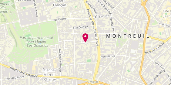 Plan de Air Confort Climatisation Chauffage, 21 Rue Beaune, 93100 Montreuil