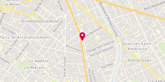 Plan de Patrick Cohen, 24 Boulevard Filles du Calvaire, 75011 Paris
