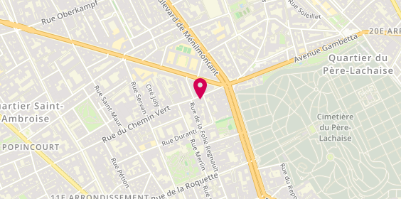 Plan de Entreprise Plomberie Chauffage Ouazene, 138 Rue du Chemin Vert, 75011 Paris