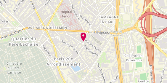 Plan de A.B Plomberie, 33 Rue Pelleport, 75020 Paris