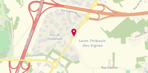 Plan de Cd Plomberie, 20 Rue Paul Henri Spaak, 77400 Saint-Thibault-des-Vignes