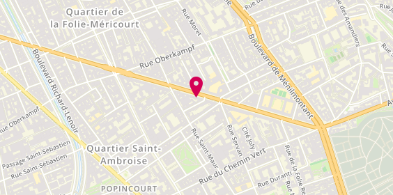 Plan de Martins et Doun, 84 avenue de la République, 75011 Paris