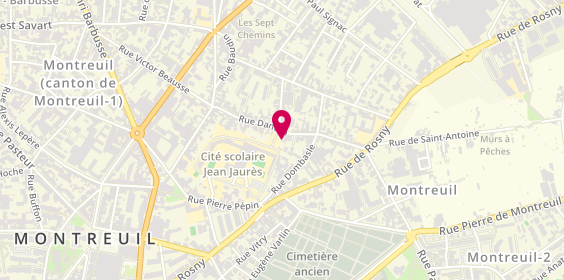 Plan de Paris Carottage Idf, 42 Rue Danton, 93100 Montreuil
