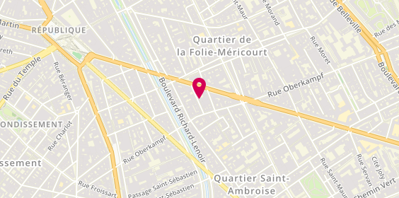 Plan de La centrale des Pros du Batiment, 8 Rue Gambey, 75011 Paris