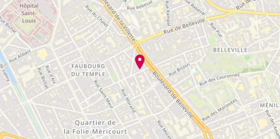 Plan de Auda Batiment, 43 Bis Rue de l'Orillon, 75011 Paris