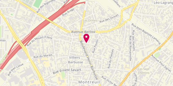 Plan de Cpr, 17 Rue Margottes, 93100 Montreuil