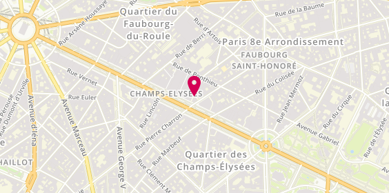Plan de Nedelec Services, 128 Rue la Boetie Immeuble D, 75008 Paris