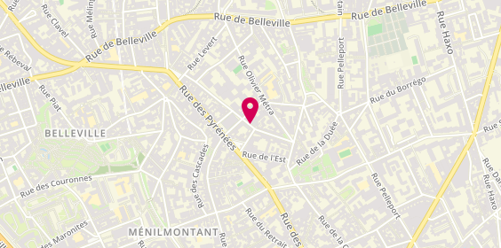 Plan de Lsb, 26 Rue des Rigoles, 75020 Paris