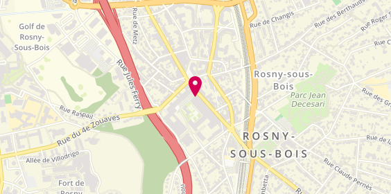 Plan de RosnyDom, 12 place Carnot, 93110 Rosny-sous-Bois