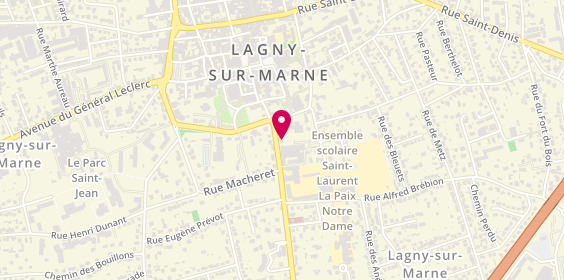 Plan de Art Chauffage, 37 Rue Saint-Laurent, 77400 Lagny-sur-Marne