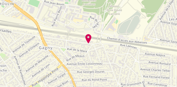 Plan de Lusonor Plomberie, 6 Rue Chemin de Fer, 93220 Gagny