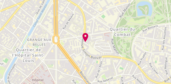 Plan de Nefta Plomberie, 31 Rue Chaufourniers, 75019 Paris