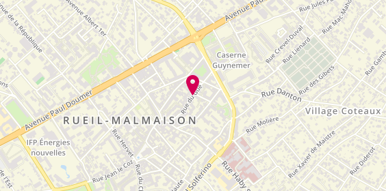 Plan de FB Plomberie, 9 Rue Gué, 92500 Rueil-Malmaison