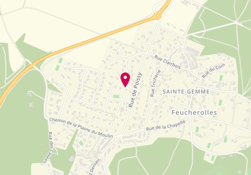 Plan de Lionel Santon Plomberie Chauffage, 4 Rue de Poissy, 78810 Feucherolles