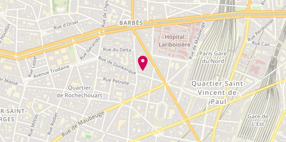 Plan de A.G.O, 36 Rue de Dunkerque, 75010 Paris