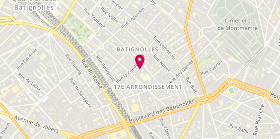 Plan de Ets-Lacroix Plombier, 25 Rue Truffaut, 75017 Paris