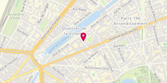 Plan de RS Dépannage, 8 Rue de la Moselle, 75019 Paris