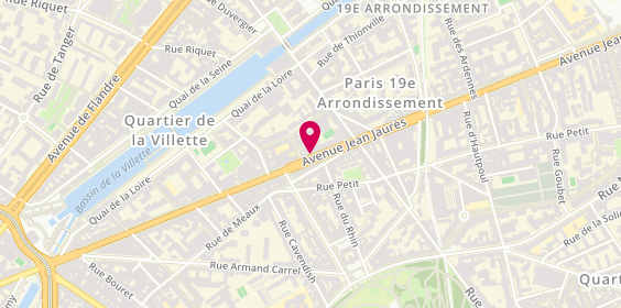 Plan de ADPS Rénovation, 101 Avenue Jean Jaurès, 75019 Paris
