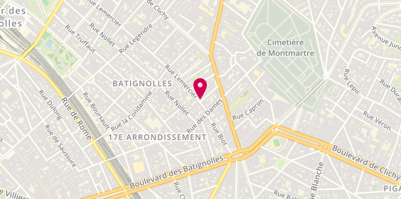 Plan de Lesartisanspros.fr, 8 Rue Lemercier, 75017 Paris