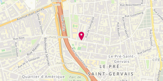 Plan de Cpe du Pre Installation et Depannage, 44 Rue Estienne d'Orves, 93310 Le Pré-Saint-Gervais