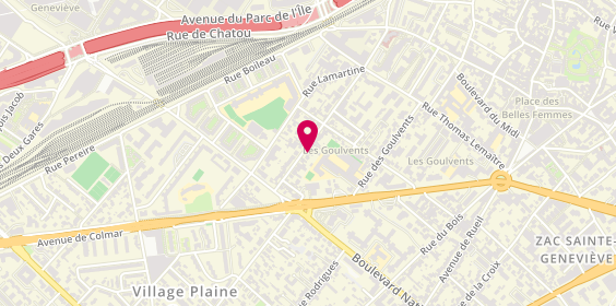 Plan de Bhpg Plomberie, 93 Rue du Vieux - Pont, 92000 Nanterre