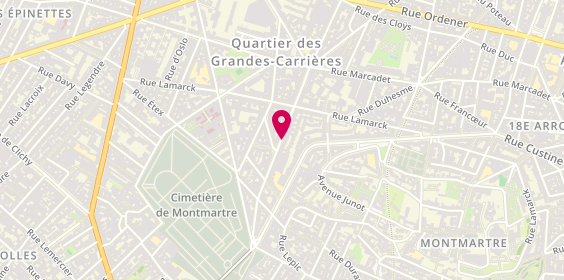 Plan de Delatour Plomberie Ets, 40 Rue Damrémont, 75018 Paris