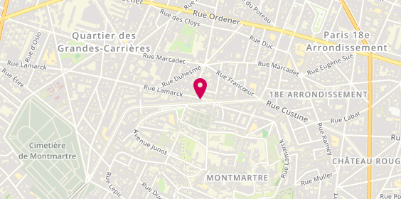 Plan de Beziat-Marty Nicolas, 107 Rue Caulaincourt, 75018 Paris