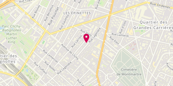 Plan de Legendre Sanitaire, 147 Rue Legendre, 75017 Paris