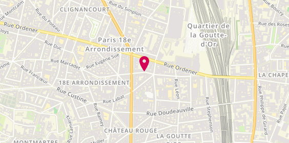 Plan de Techno Bat, 48 Rue Marcadet, 75018 Paris