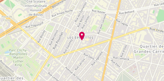 Plan de Houdry-Grenot, 114 Rue des Moines, 75017 Paris