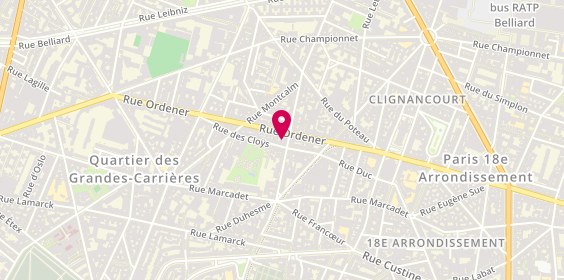 Plan de La Plomberie du Ruisseau Paris, 35 Rue du Ruisseau, 75018 Paris