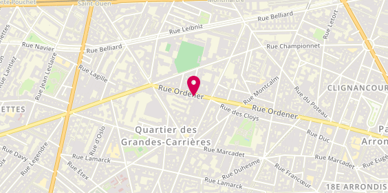Plan de P.C.V, 185 Rue Ordener, 75018 Paris