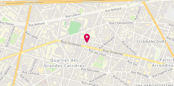 Plan de G 18 Services, Chez Ohl Mail Boxes
108 Rue Damremont, 75018 Paris