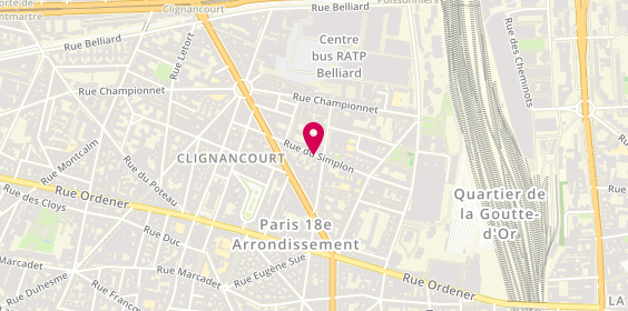 Plan de EIRL Meyer Christian Renov N Co, 35 Rue Simplon, 75018 Paris