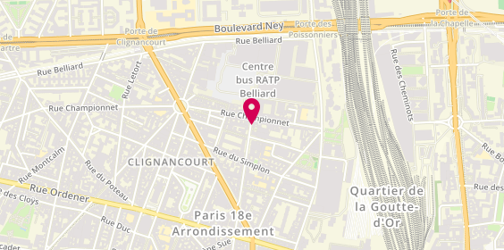 Plan de Batiment Services Nicolas, 142 Rue Clignancourt, 75018 Paris