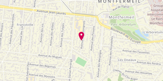 Plan de MAIGNAN Marcel, 48 Avenue des Rossignols, 93370 Montfermeil